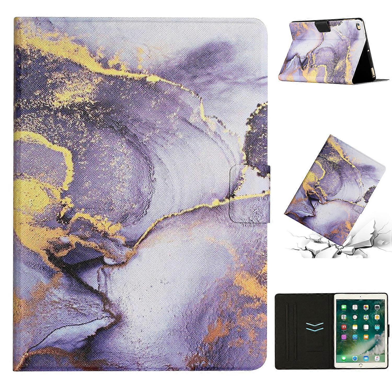 Marble Pattern Smart Leather Tablet Case For iPad Air / Air 2 / 9.7 2018 / 2017
