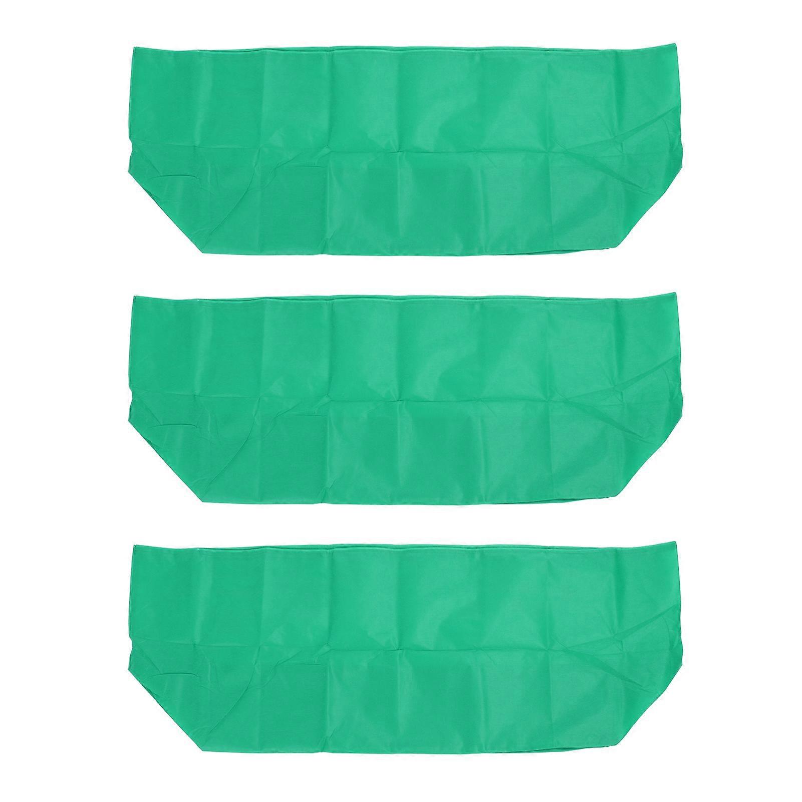 3Pcs Rectangular Plant Protection Cover with Elastic Cord Winter Freeze Proofing Frost Prevention for Planting Box Green