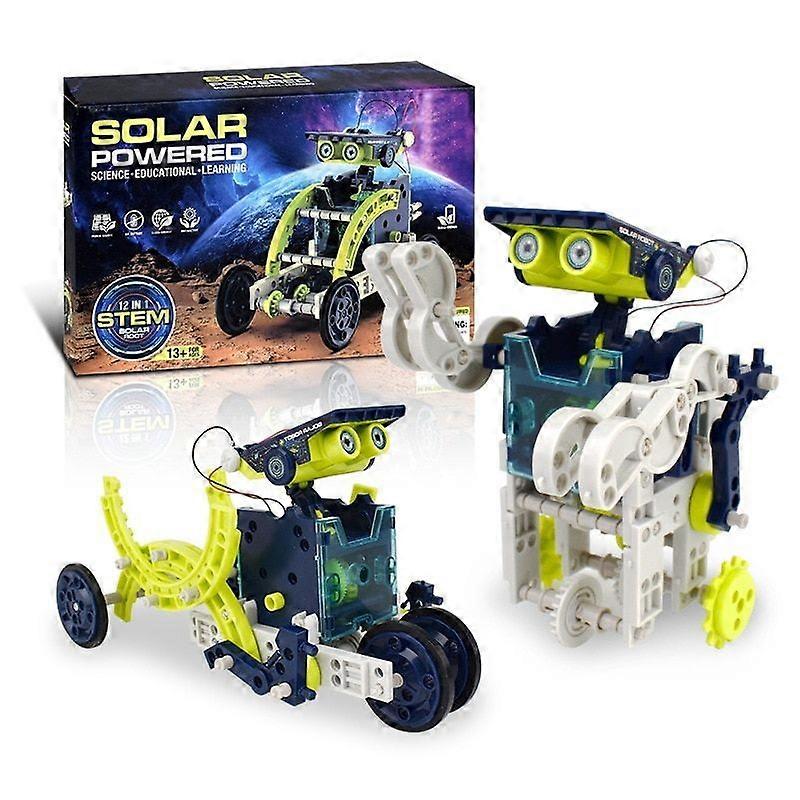 Diy Toys For Children Aged 10 And Above, Robot Science Kit 12-en-1 Educational Solar