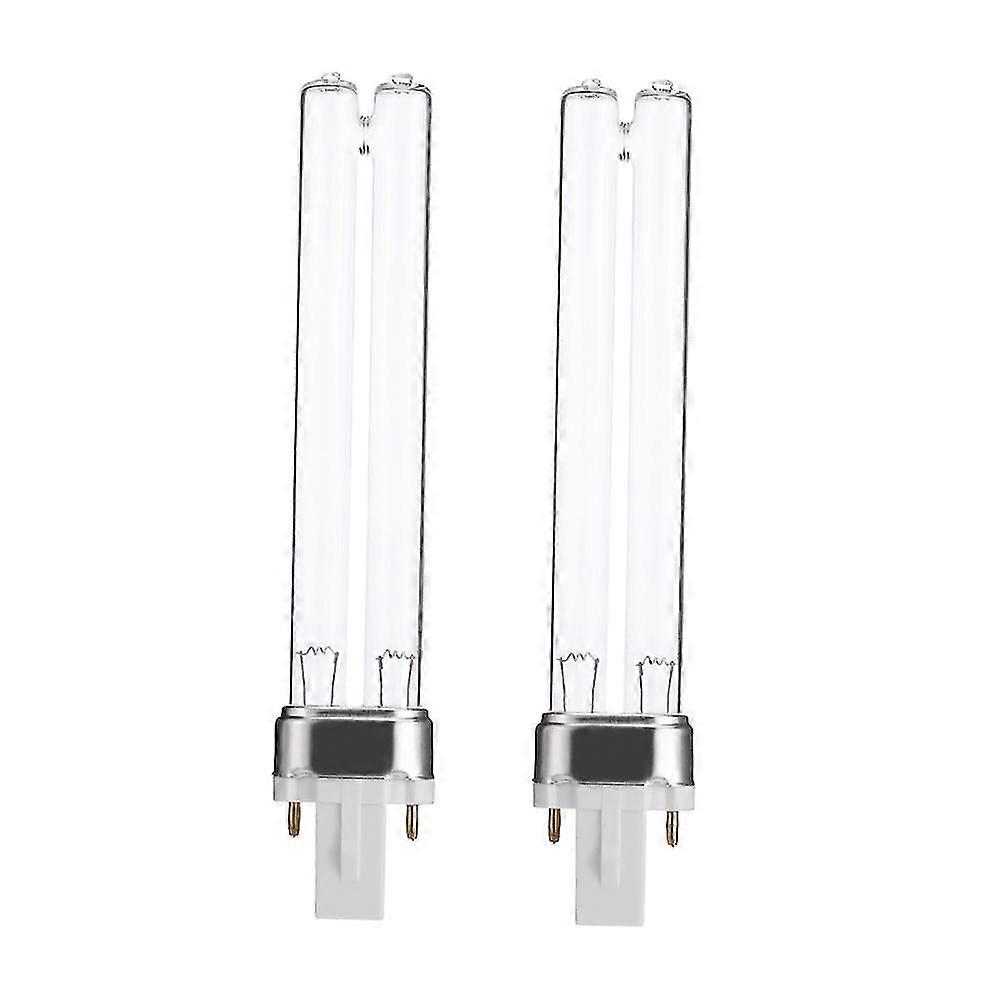 2pcs 9w Base Aquarium Fish Tank Uv Sterilizer Purifier Bulbs Germicidal