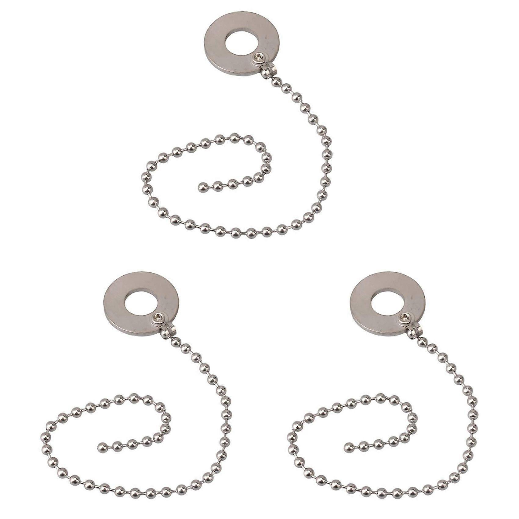 3X Zinc Alloy Cymbal Extension Chain for Drum Jazz Set Used for Drum Kits, Jazz Drums