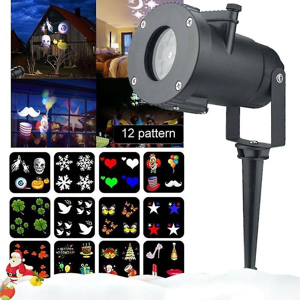 Lampe de projection Led Lumières de Noël Projecteur Led pour Noël / Halloween Lampe de projection Waterpr