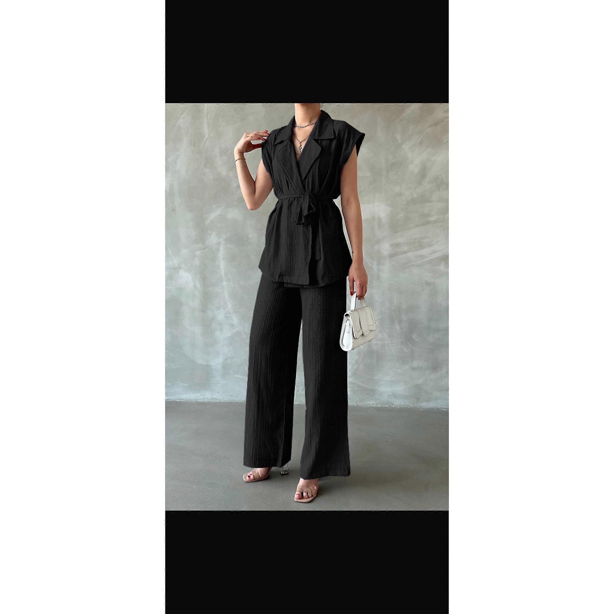 Womens 2 Pc Belted Set