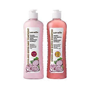 Onion Biotin and Rosemary Shampoo Treatment Set for Stronger, Thicker and Longer Hair - Soft and Shine, Hair Loss and Thinning Hair, Shampoo Hair Grow