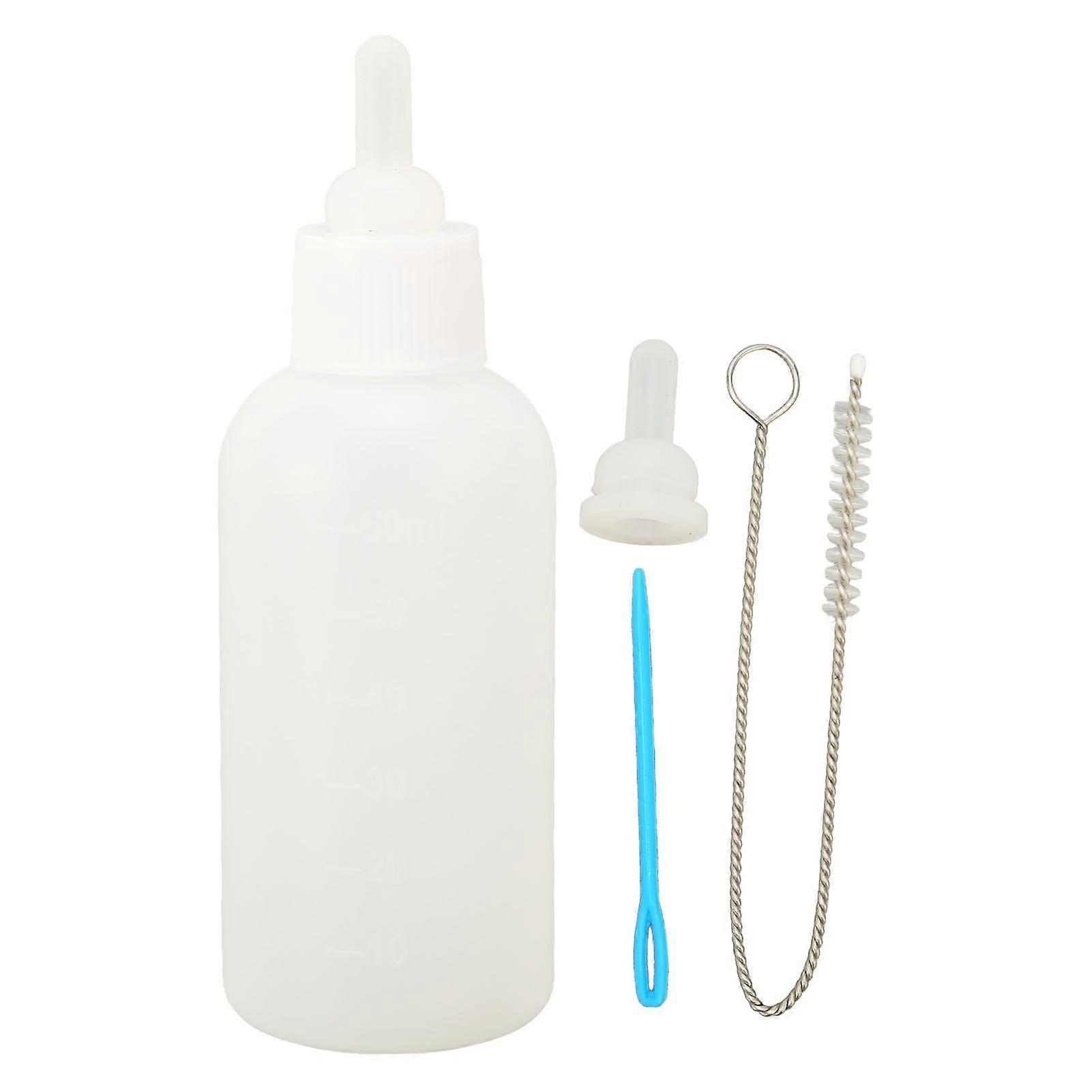 Pet Bottle Kit Multipurpose Washable Reusable Soft Pet Nursing Bottle Kit for Pet Feeding Tool 60ml