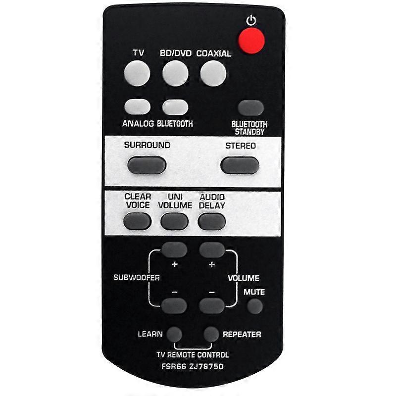 Replace FSR66 ZJ78750 Remote for Sound Bar