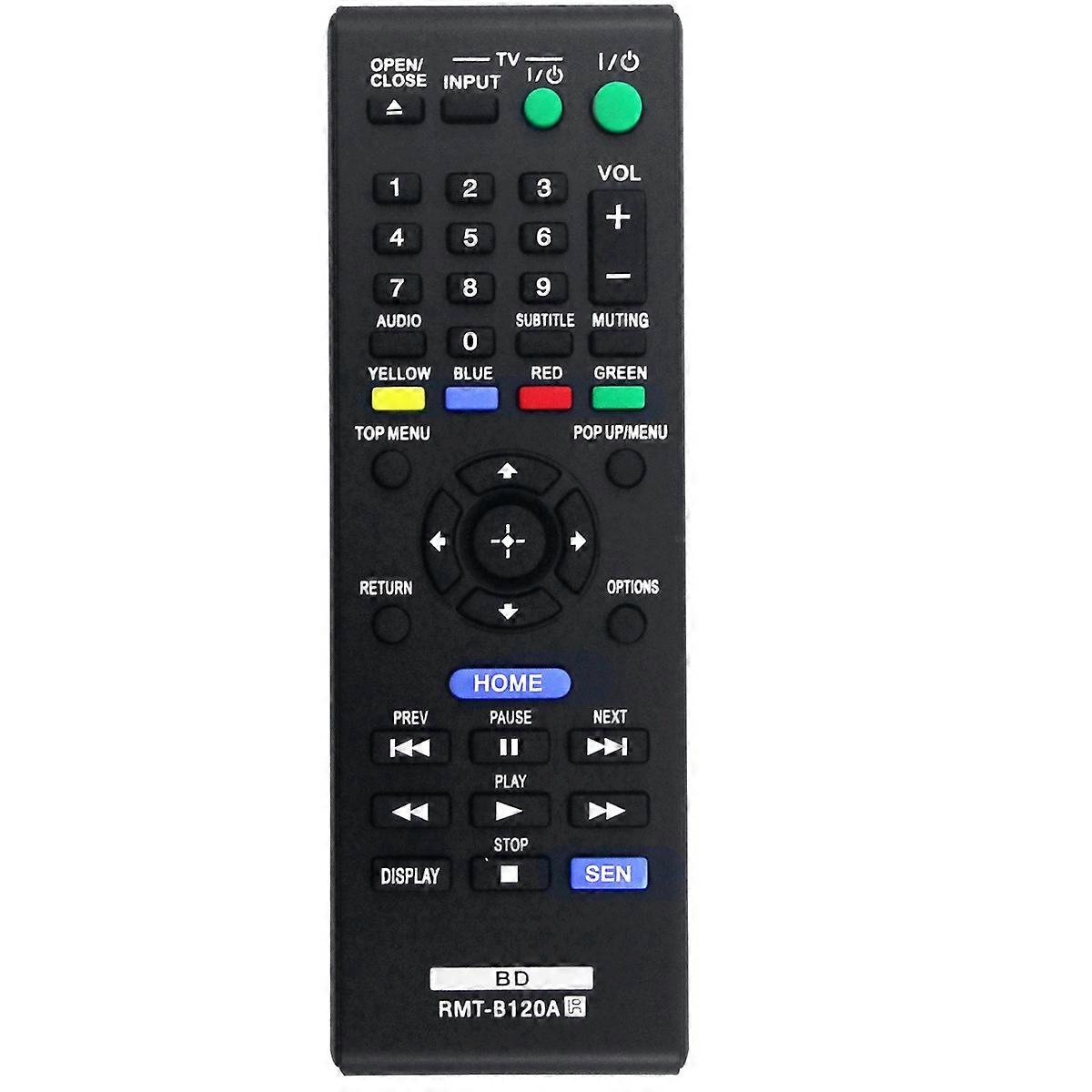 RMT-B120A Replace Remote Control for Sony 3D Blu-Ray Disc DVD Player