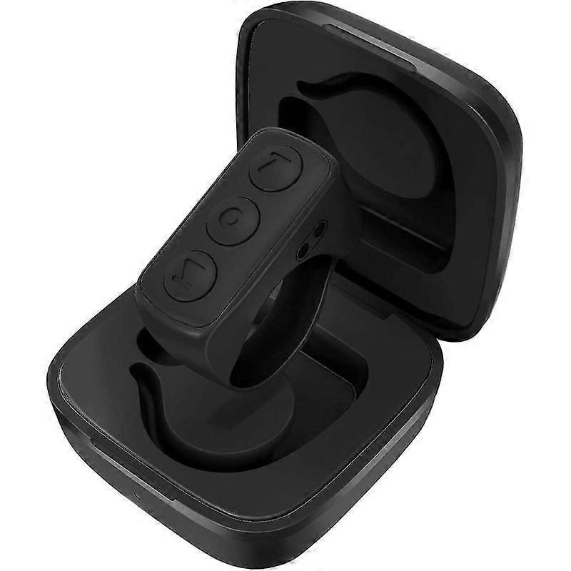 Remote Control Kindle App Page Turner, Bluetooth Camera Video Recording Remote, Scroll Ring For Iphone, Ipad, Ios, Android - Black