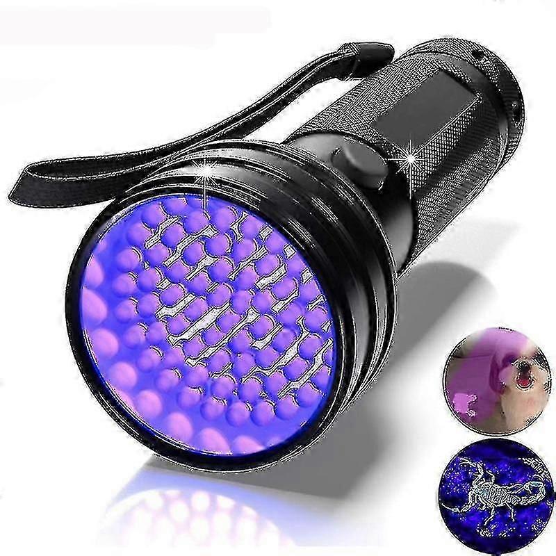 100 Leds waterproof aluminum blacklight uv led flashlight