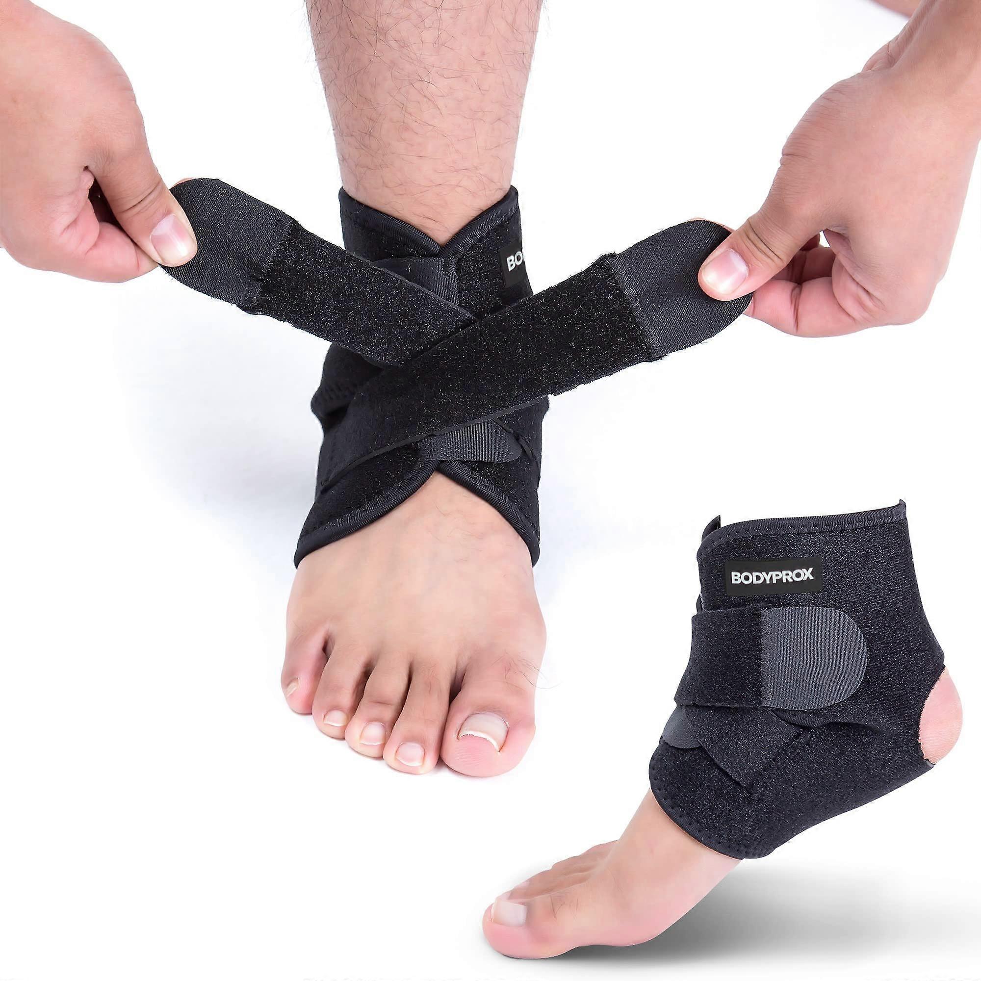 Ankle Support Brace with Breathable Neoprene Sleeve, Adjustable Wrap, and Comfortable Fit for Men and Women