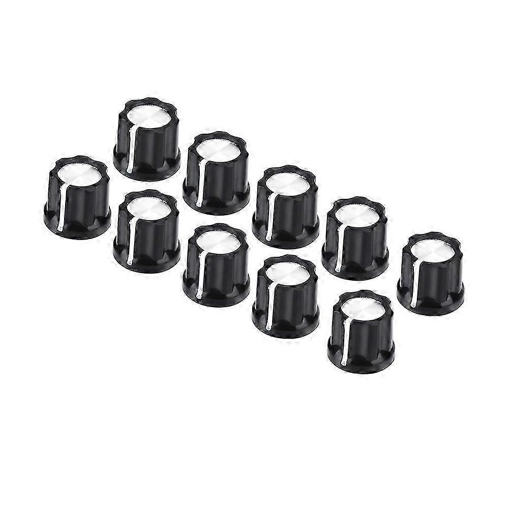 Durable 10Pcs D Shaft Electric Guitar Bass Volume Tone Knobs Caps