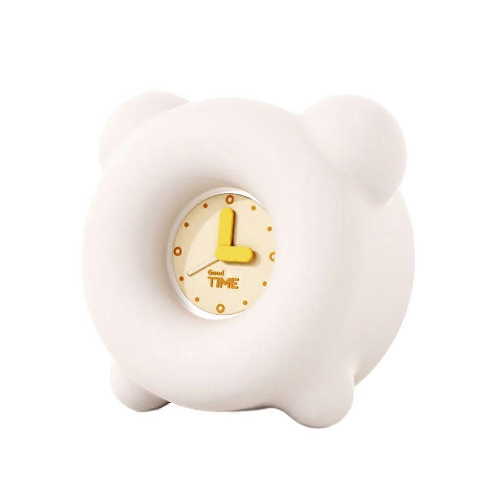 Dimmable Alarm Clock Rechargeable Table Clock Cartoon Display Alarm Setting