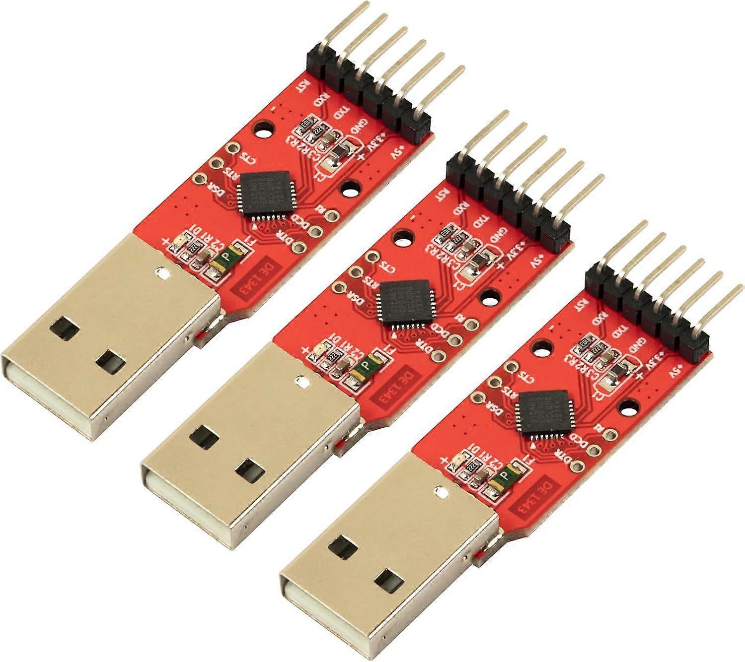 3pcs for CP2102 USB 2.0 Type A to TTL UART 6PIN Module Serial Converter for