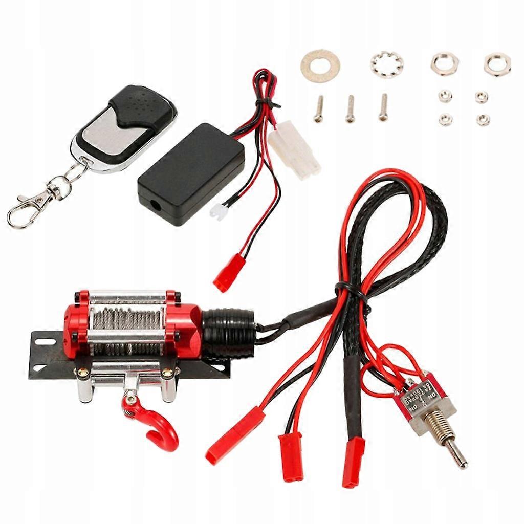 1/10 Rc Crawler Steel Wire Winch Remote