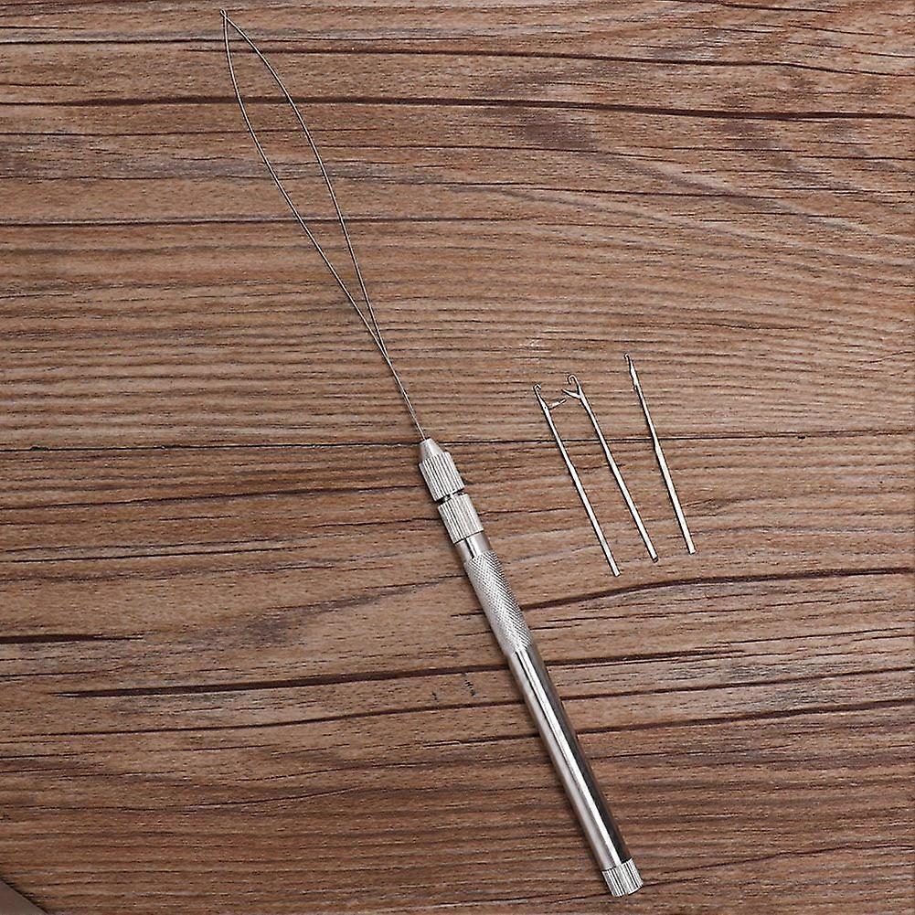 Aluminum Handle Loop Needle for Hair Extension Use