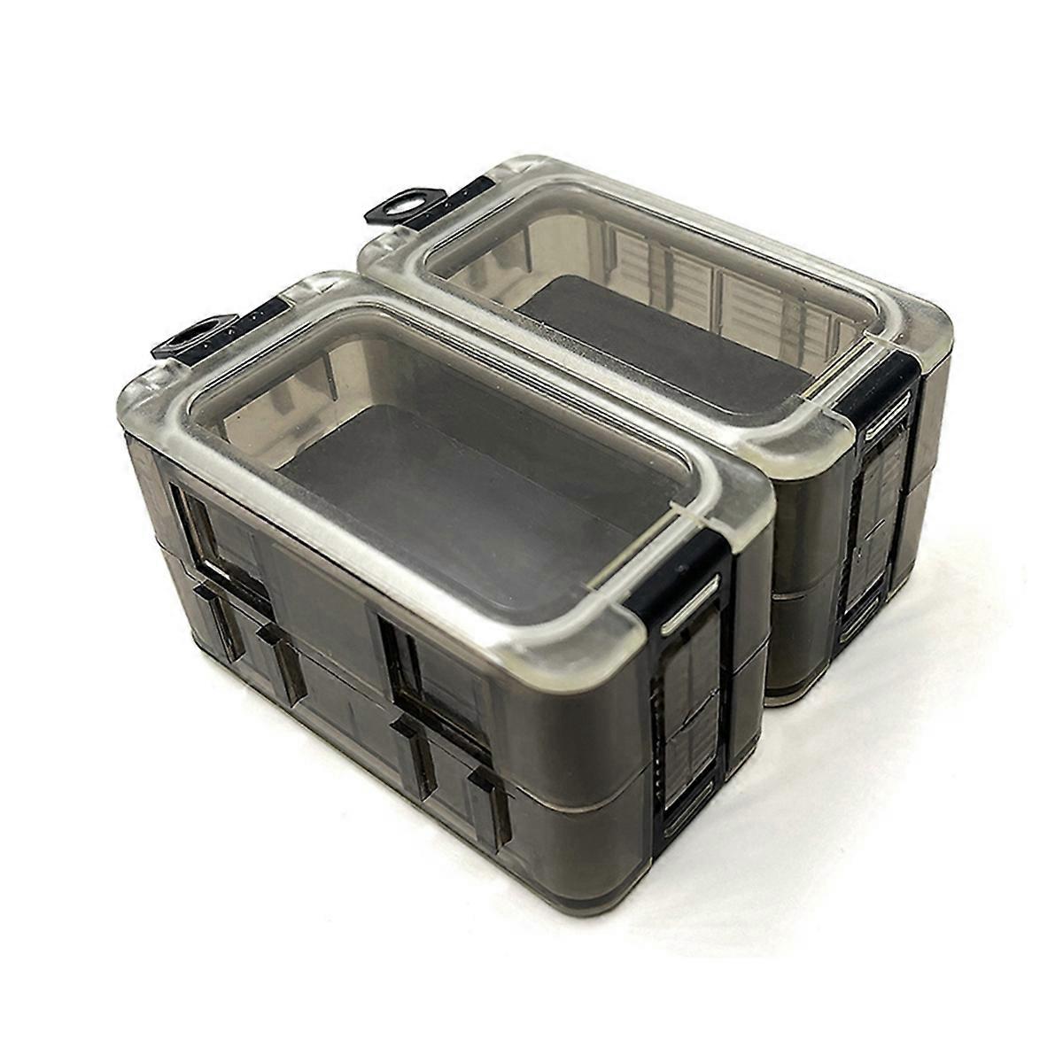 Fishing Bait Storage Case Double-Layer Fishing Lure Organizer Portable Fishing Tackle Case Fishing