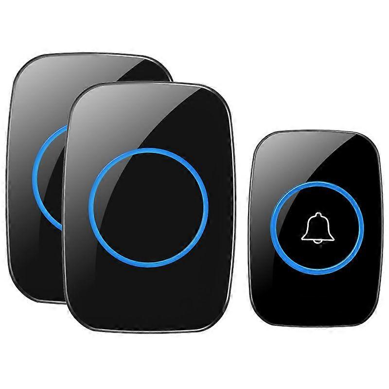 Wireless Doorbell, Loud Enough Doorbell (Black)