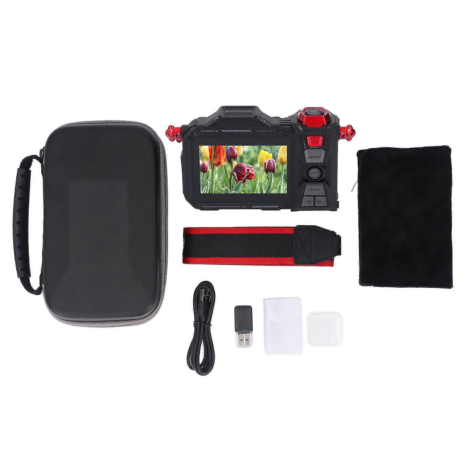 4K 70MP Ultra HD Wireless 50X Digital Zoom Manual Focus DSLR Camera with Built in 64GB Storage Card for Photography Video