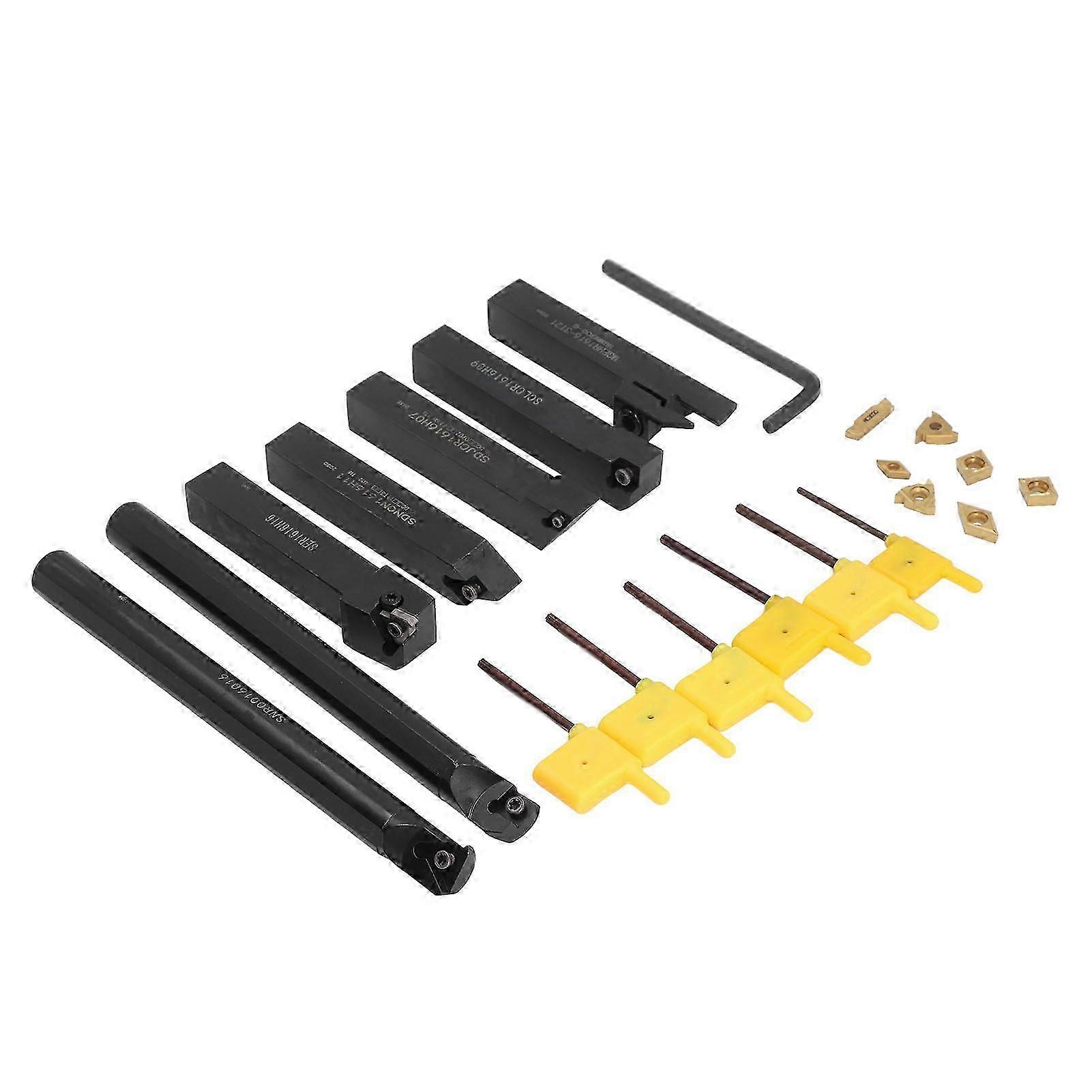 7PCS 16mm Turning Toolholder Set for CNC and Manual Machining