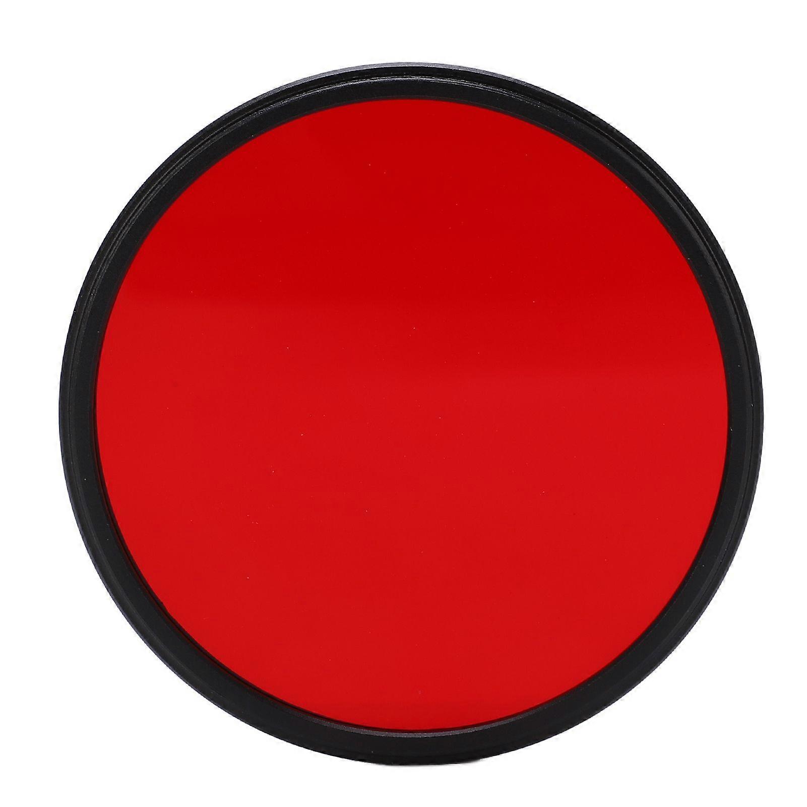 Threaded Camera Lens Filter Full Red Color Filter Optical Glass for Nikon Camera Lens67mm