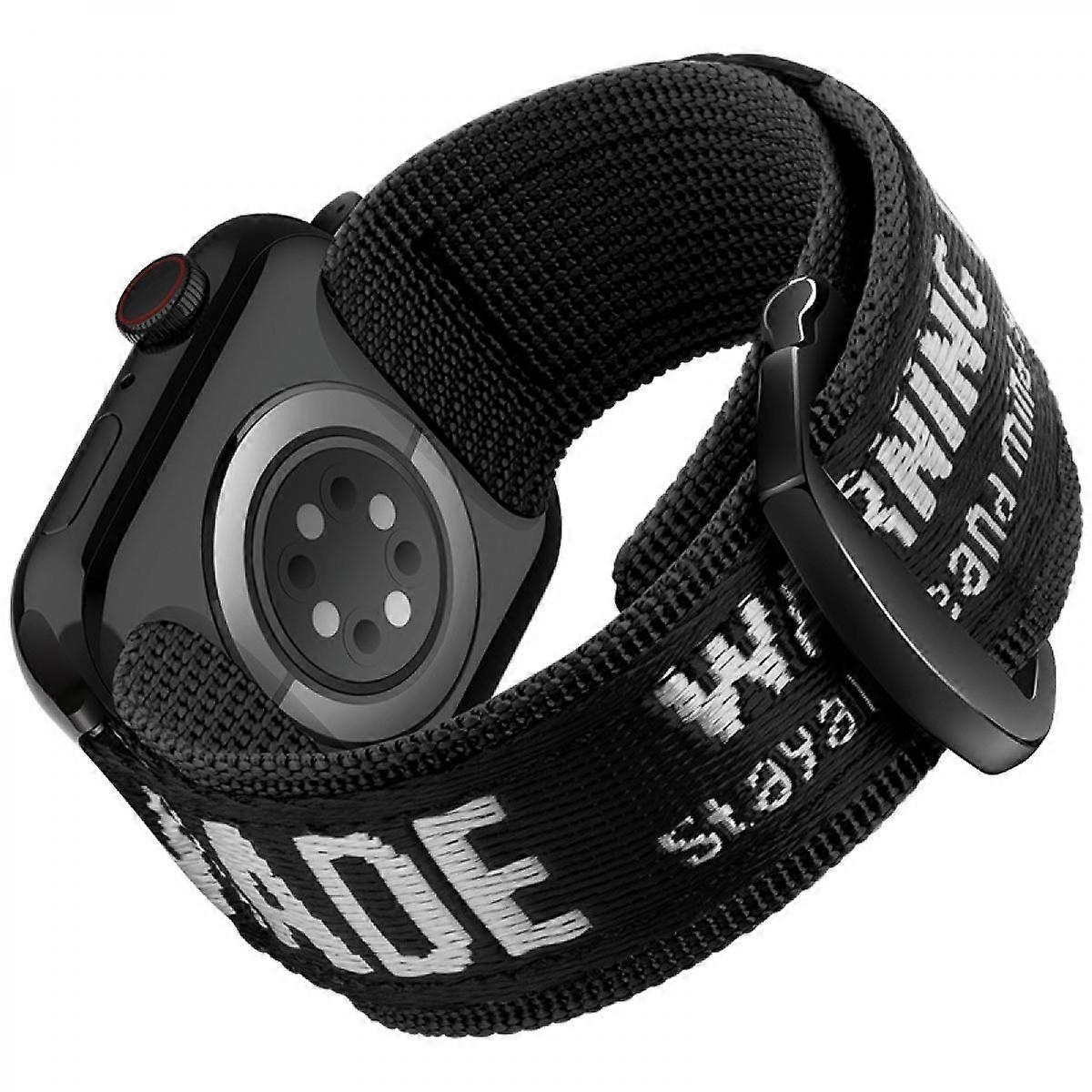 Rugged Nylon Sports Strap Compatible with Apple Watch Band 38/40/41mm, Tough Replacement Band for iWatch Series 8/7/6/5/4/3/2/1/SE