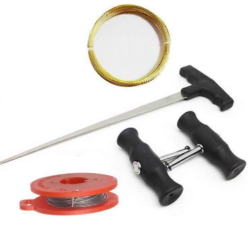 5 Pieces Windshield Removal Tools, Universal Car Windshield Tools, Windshield Window Glass Cutting Wire with Handles