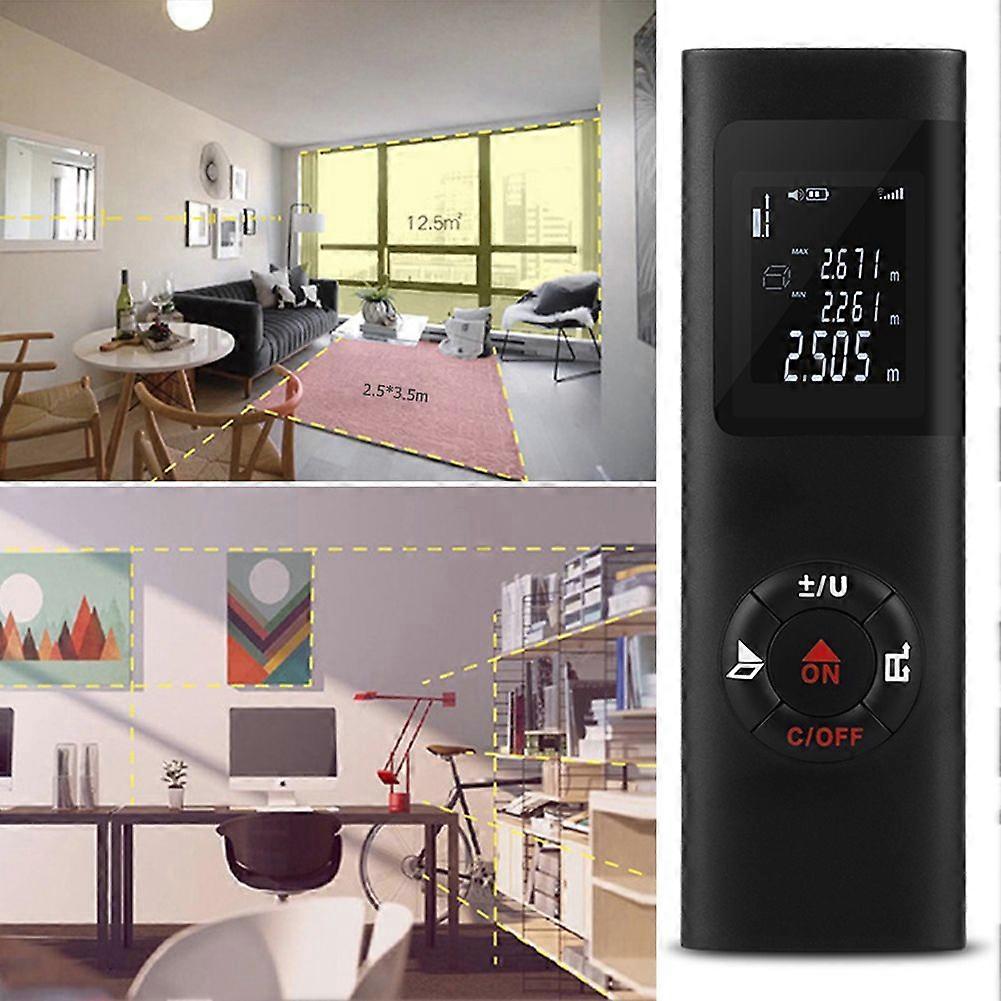 Digital Level Laser Portable USB Charging Rangefinder Distance Measuring Meter