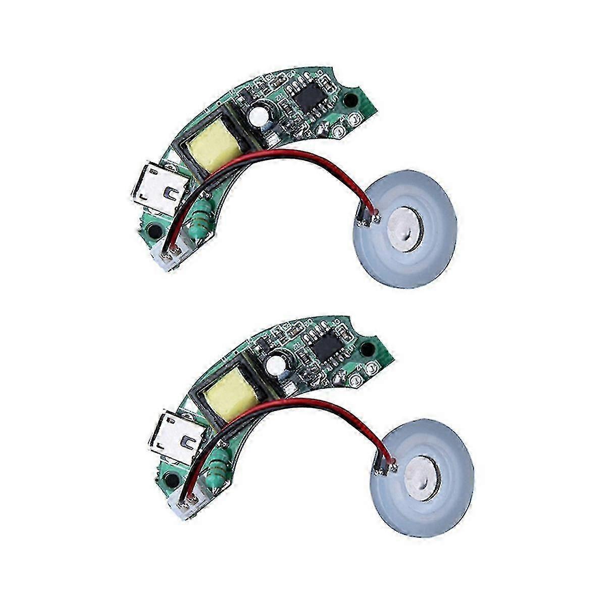 2Pcs 5V Humidifier Driver Board Mist Maker Atomization Discs Stable Ultra Fine Low Power Big Spray