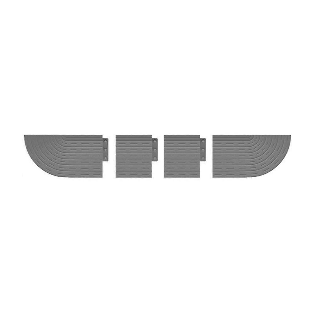 Anti-Slip Threshold Door Step Ramp Kit Gray