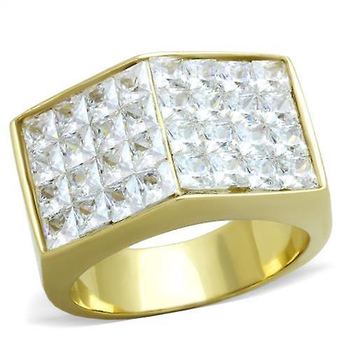 Steel Ring AAA GRD CZ Clear TK1808 for Men Style Plating