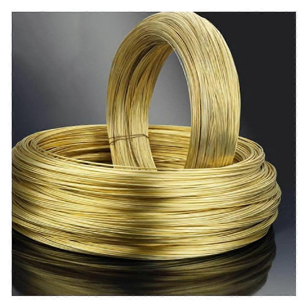 Messing Kupferdraht 0.1-1.0 Mm Soft Brass Wire for Jewelry Making 10 M Length Single Piece 0.7 Mm Thickness