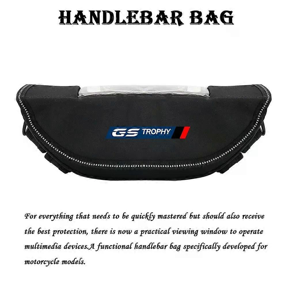 For R1250 GS Trophy R1200GS F850GS F750GS F900XR Handlebar Bag Waterproof Portable Motorcycle Phone Navigation Bag-(GS Trophy