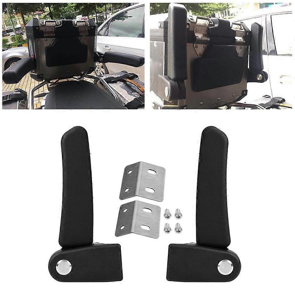 1 Pair Motorcycle Passenger Armrest Rear Box Foldable Grab Handles
