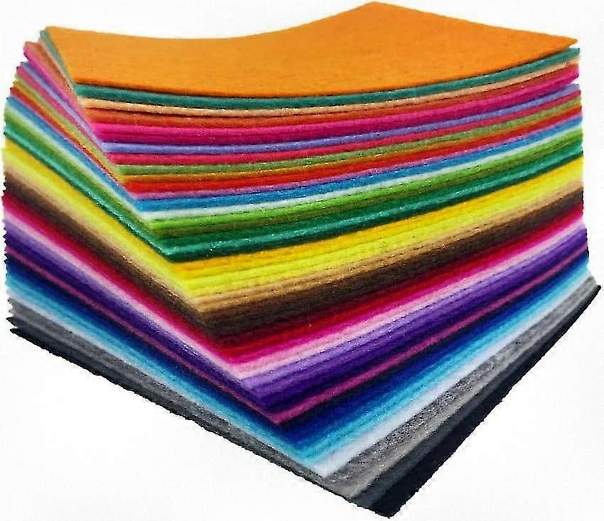 48pcs Mixed Color Non-Woven Fabric Sheets - 8 by 12 Inch Craft Material