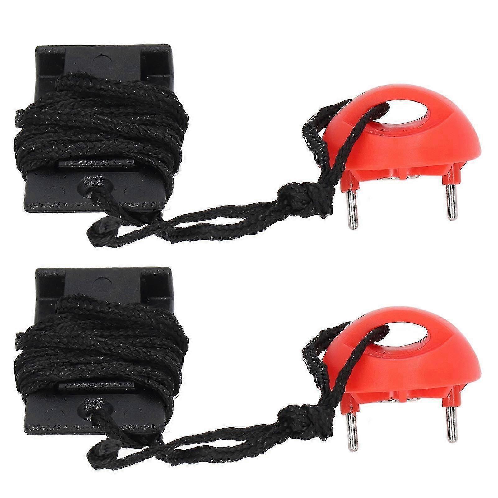 2pcs Universal Running Machine Safety Key Treadmill Magnetic Security Switch Lock Emergency Stop Switch For Exercise - POP