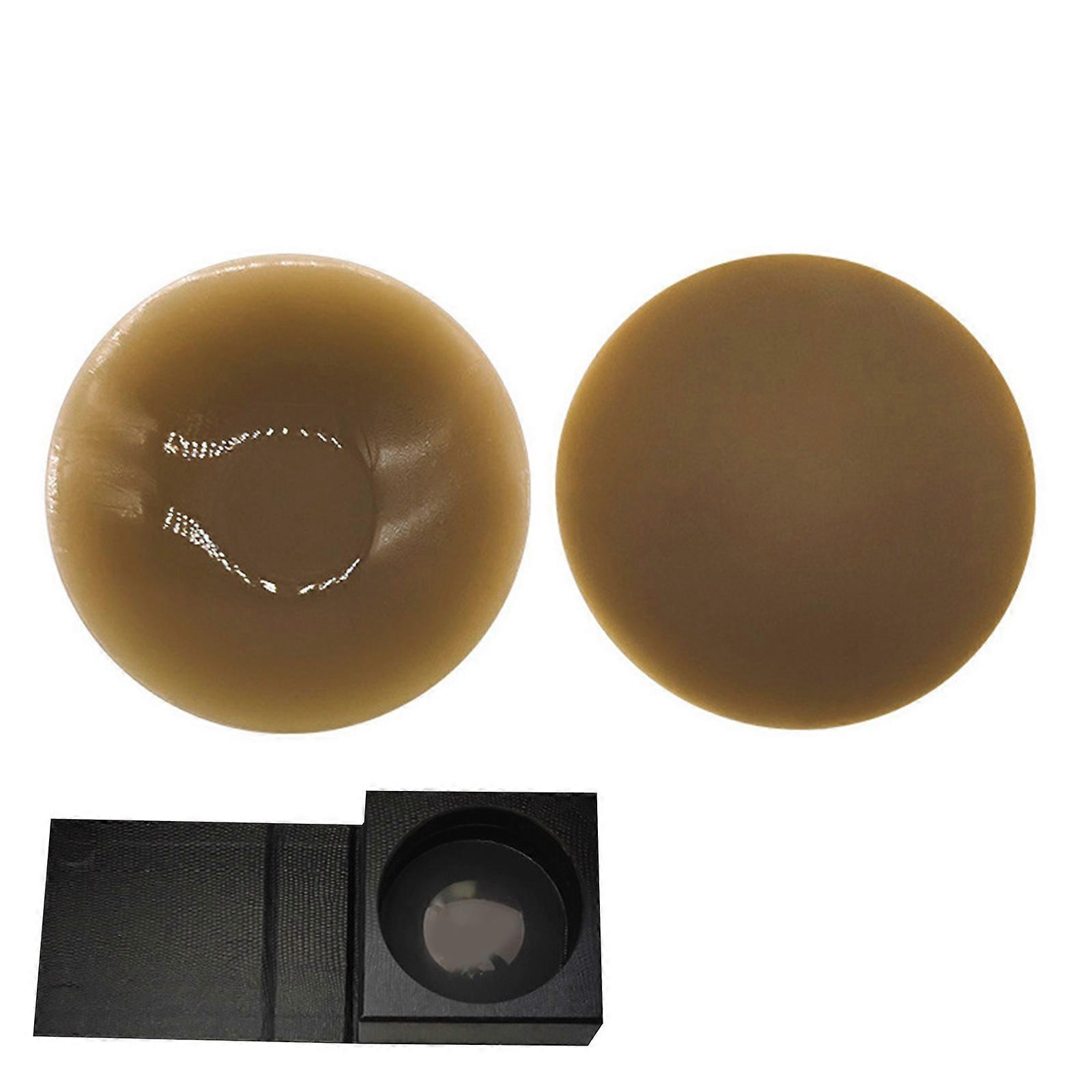 Passe-mamelon en silicone pour femmes Cache-mamelon adhésif réutilisable invisible Soutien-gorge collant pour vêtements échancrés ou sans bretelles Couleur café laiteux 8cm bas