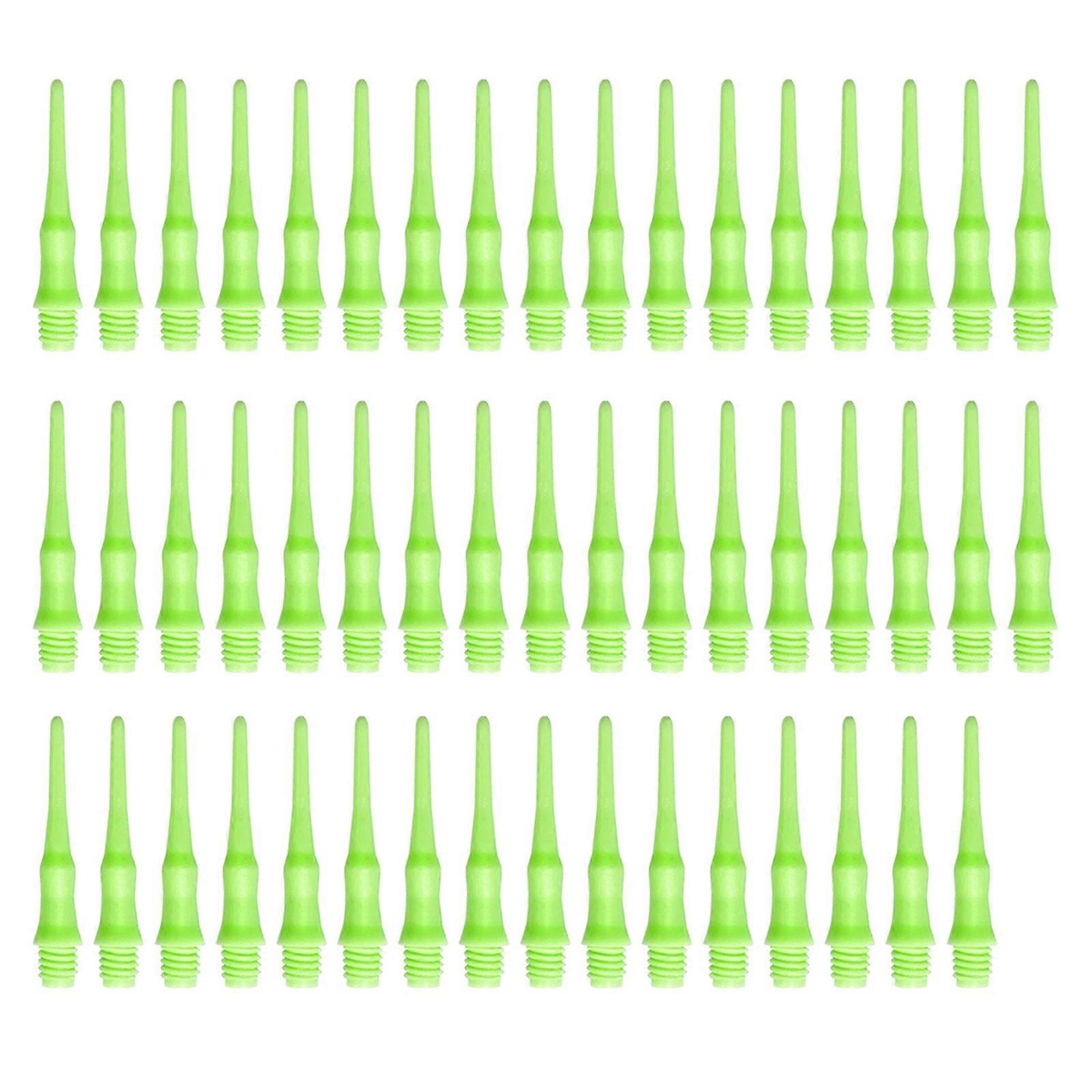 50 Adet Yumuşak Dart Uçları Yedek Set Dart İpuçları Dart Aksesuarları Seti 50 Paket Plastik Uç İplik Plastik Uç Dart Noktaları Yeşil