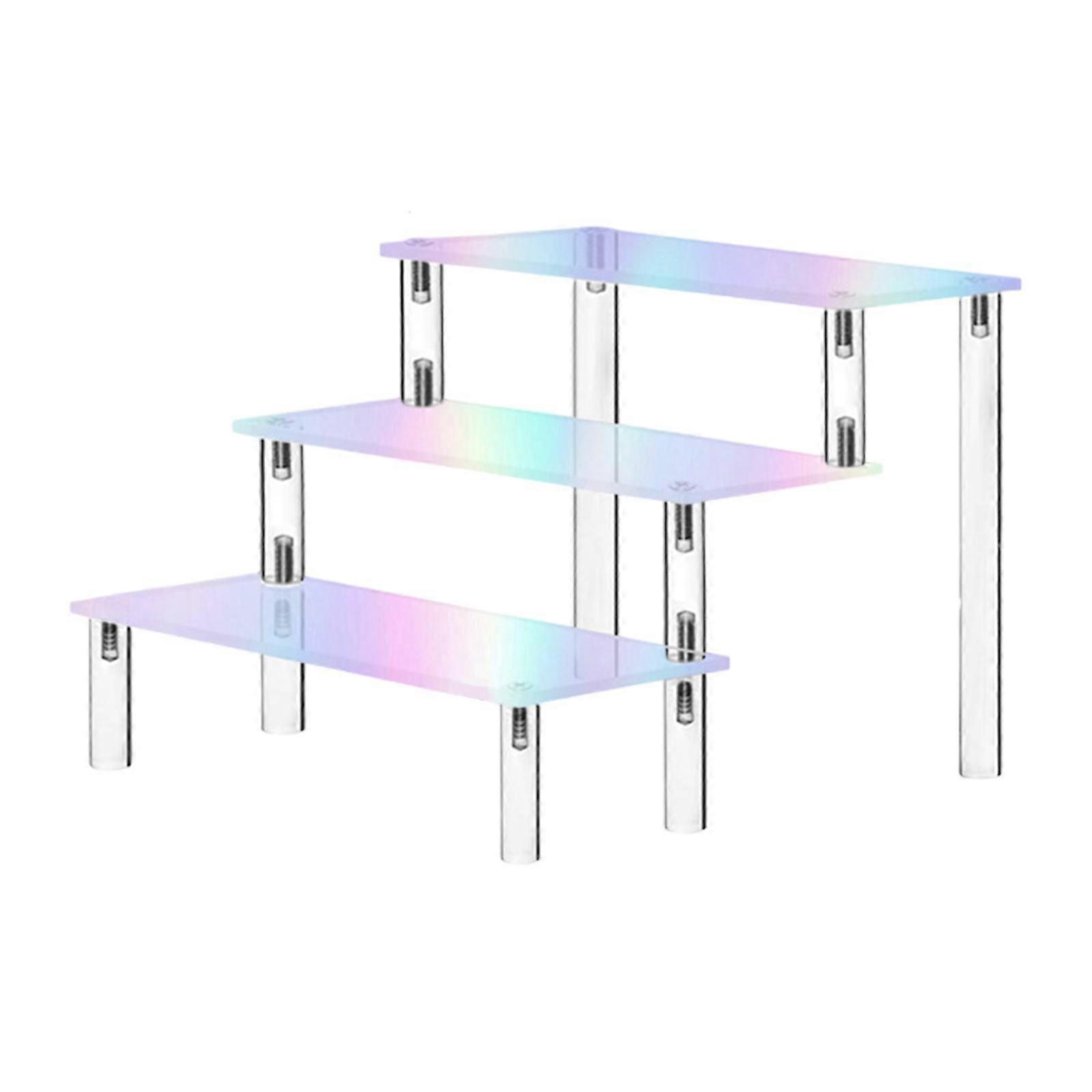 Acrylic Riser Display Shelf Collectibles Display Stand Decor Desk Modern Art