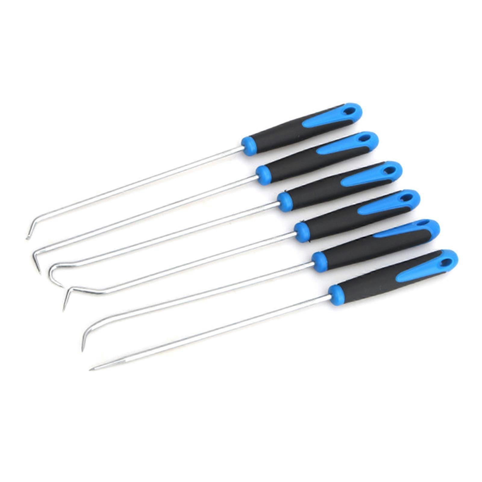 6 Pcs Hook and Pick Set for Extra Long O-Ring and Seal Remover Tool Durable Pick Up Tool for Mechanic Automotive Electro
