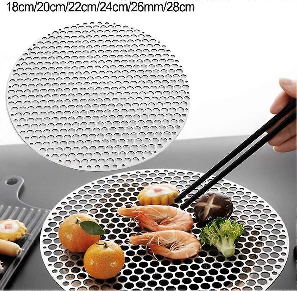 Stainless Steel Cooking Grate Round Grill Rack Multipurpose Wire Mesh ...