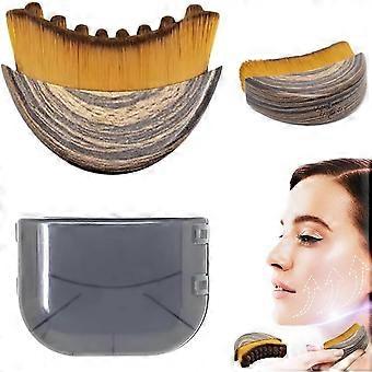 Lymphatic Contour Face Brush, Dry Brushing Face Brush, Chin & Jawline Sculpting
