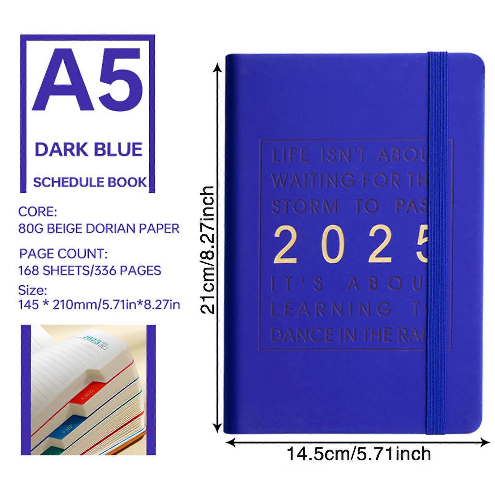 2025 One Day One Page Daily Planner Convenient to Carry Stationery Plan Notebook