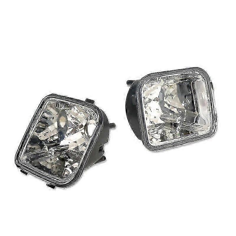 Gtinthebox Clear / Smoked Lens Car Front Bumper Turn Signal Light Housing Shells For 2006-2010 Hummer H3 H3T, No Bulb / Socket