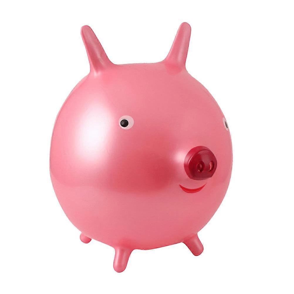 Thickened PVC Cartoon Pig Bounce Ball for Kids' Active Play – Easy Inflation, Durable Hop Toy for Kindergarten, Home & Outdoor Games