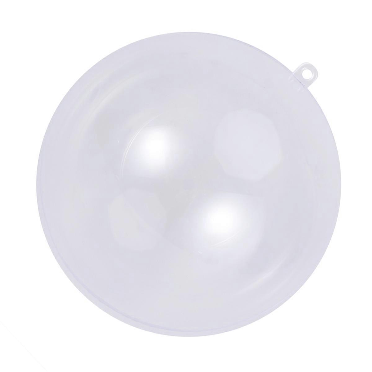 Transparent Clear Plastic Ball Ornaments Christmas Tree Pendant Xmas Hanging Decoration Bauble Candy Confetti present Box Fillable Holder Home Party