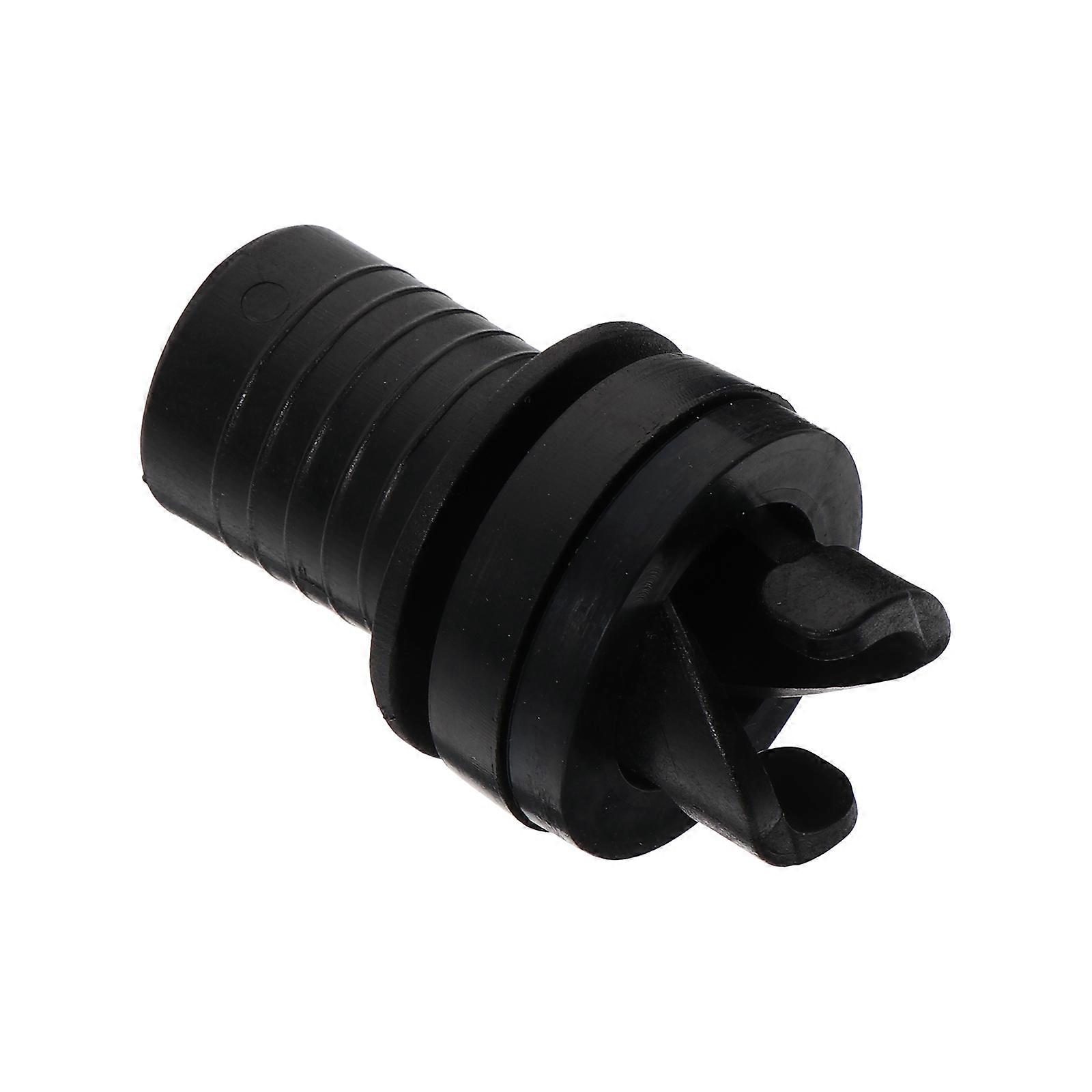 Black Boat Air Valve Adapter Durable Inflatable Kayak Connector Leak Proof Design Easy Installation Compatible with Air Pumps and Inflatables