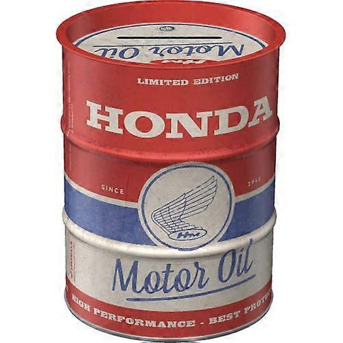Nostalgic-Art Oil Barrel Money Box - Honda Motor Oil