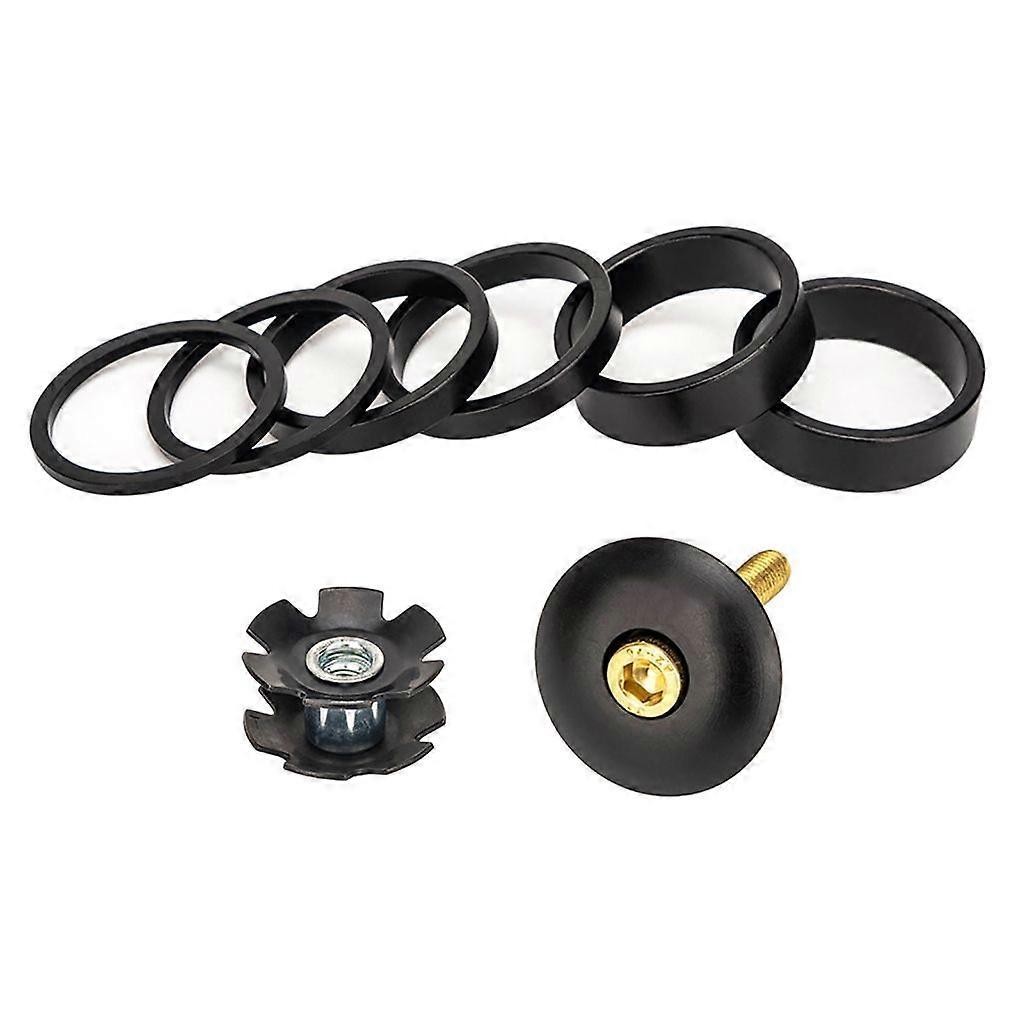 Sykler Forgaffel Stem Spacers Sett med Headset Star Nut Sykkel Headset Spacer