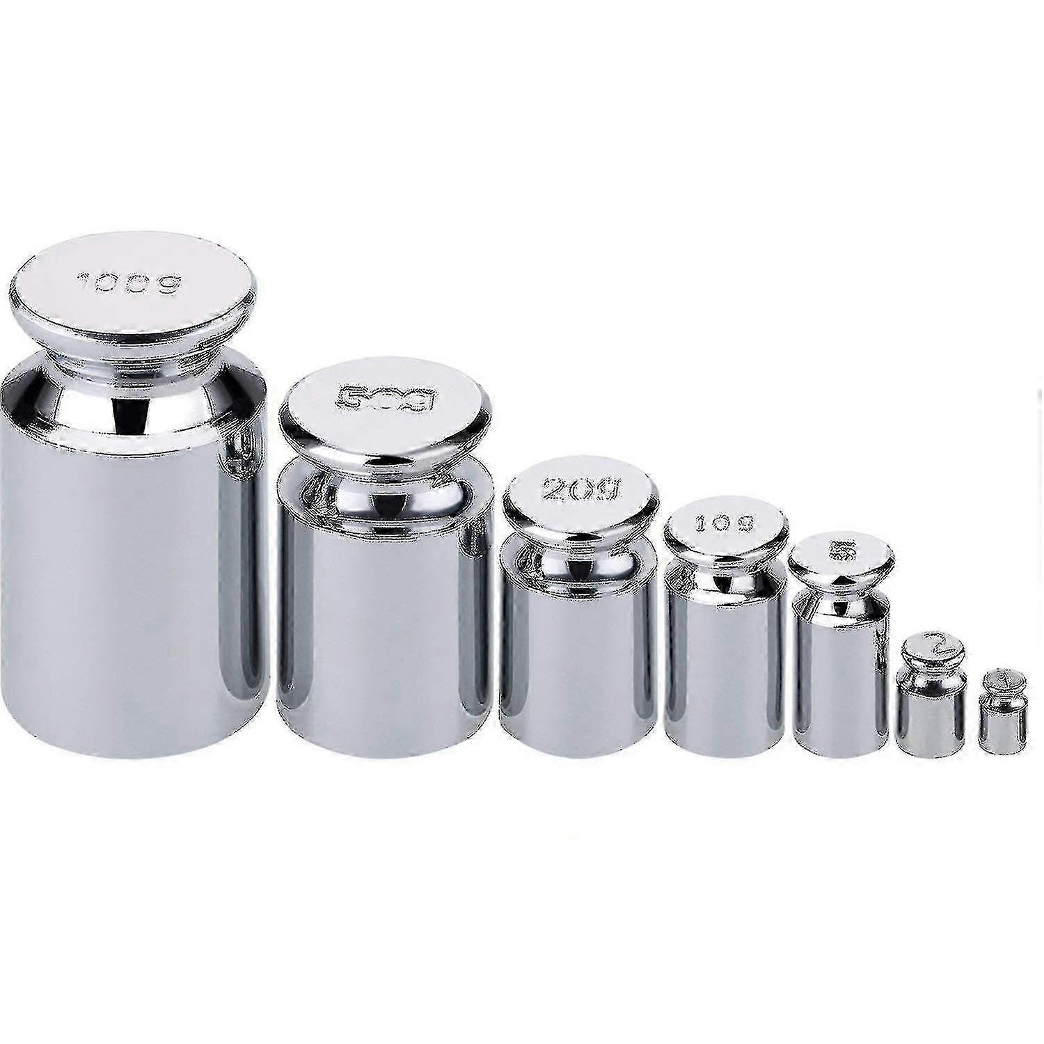 7 Pcs Calibration Weights, Scale Calibration Weight Set 1g 2g 5g 10g 20g 50g 100g, Carbon Steel Small Weight, Scale Weights For Digital Scale, Gram Sc