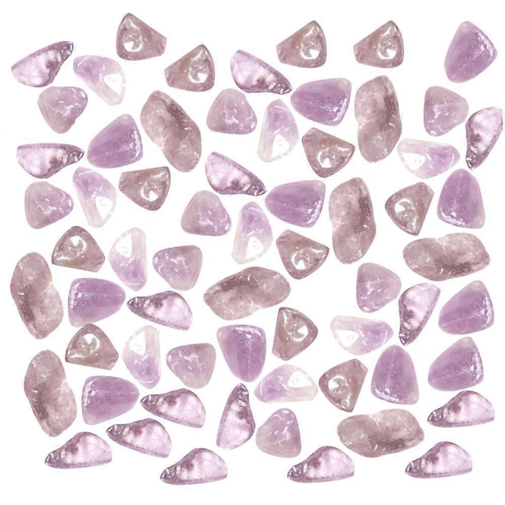 Amethyst Tumbled Gravel for Aquariums – Purple Decorative Stone Pebbles for Tank Ornaments